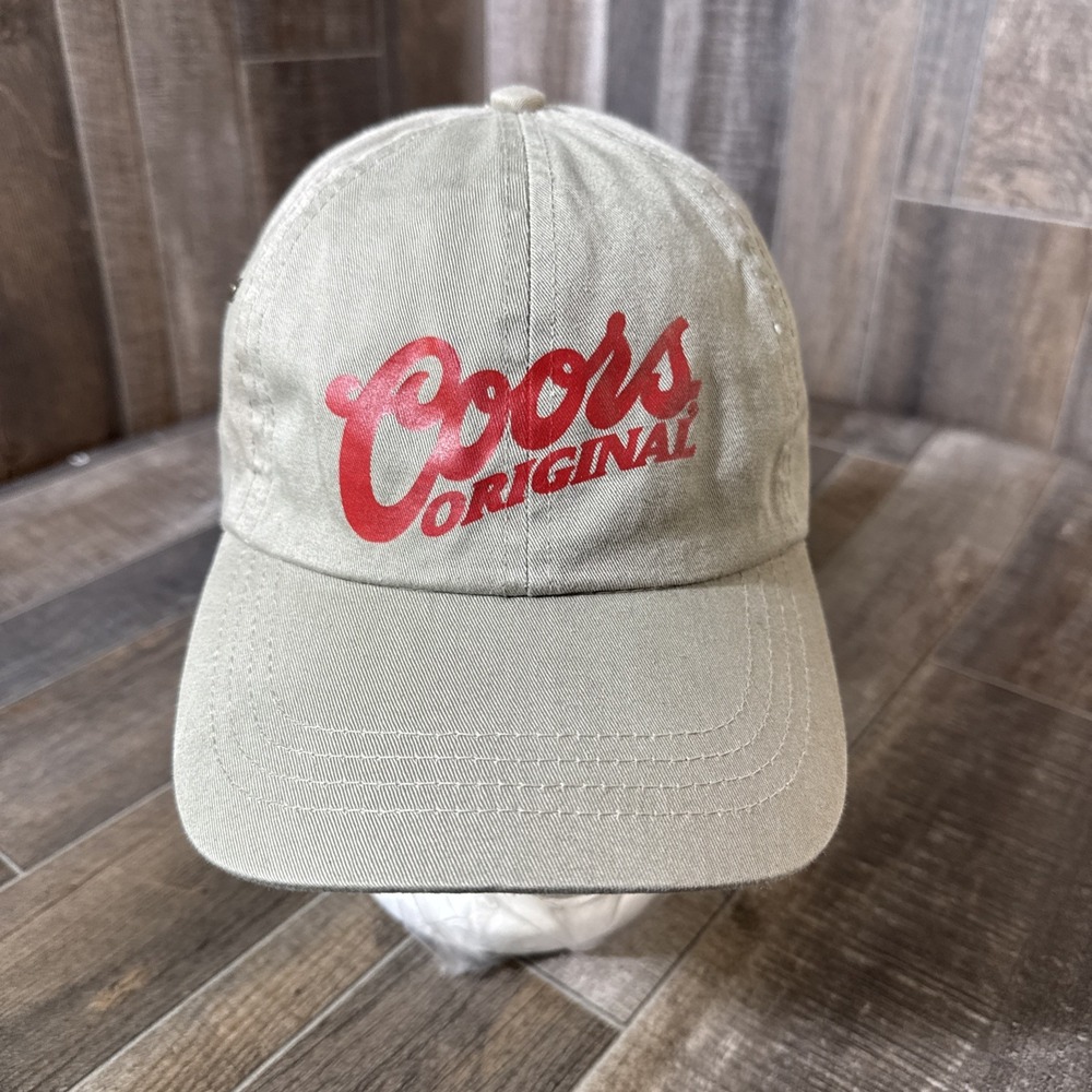 Coors Original Golf‎ Hat Mariah Hills 2010 Dad Cap Adjustable Tan Cotton